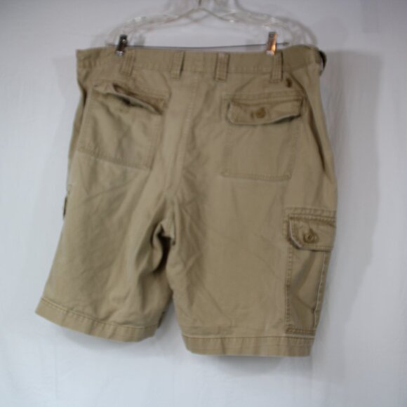 U.S. Polo Assn Men's size 48W Cargo Shorts Large Pockets Tan Khaki 90s - Picture 9 of 11